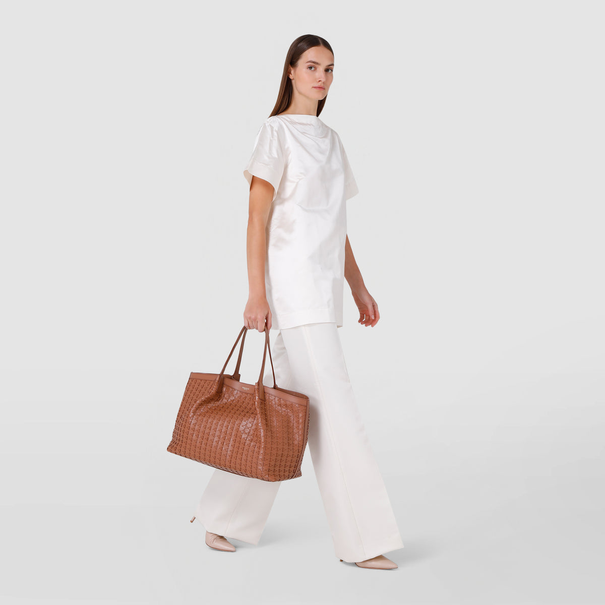 美品 セラピアン ミラノ SERAPIAN MILANO バッグ ホワイト Serapian Boutique Online - Luxury Bags and Accessories since