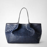 Secret tote bag in mosaico - midnight blue