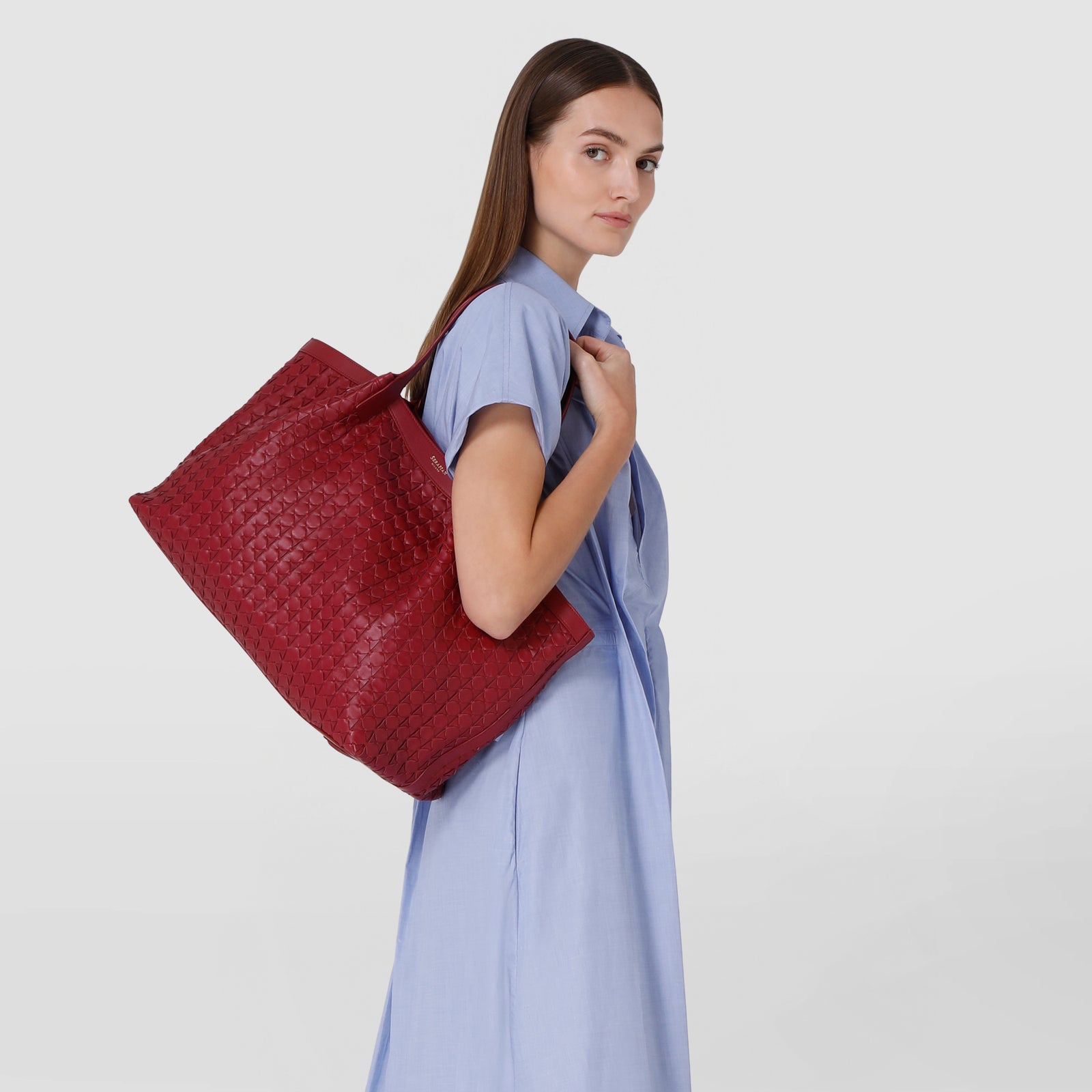 Secret Tote Bag in mosaico lipstick