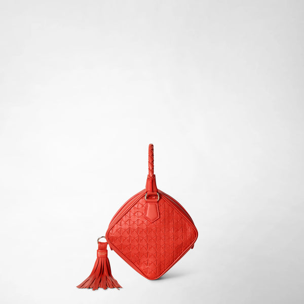Petra handbag in mosaico - coral red