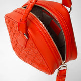 Petra handbag in mosaico - coral red
