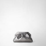 Secret clutch bag in mosaico - ruthenium