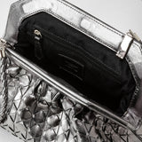 Clutch secret in mosaico - ruthenium