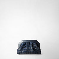 SECRET CLUTCH BAG IN MOSAICO Midnight Blue