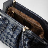 Secret clutch bag in mosaico - midnight blue