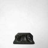 Secret clutch bag in mosaico - black