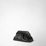 Secret clutch bag in mosaico - black
