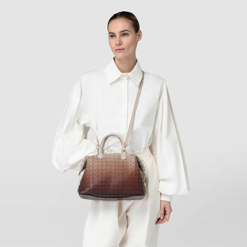 Anì bag in mosaico - shaded brown