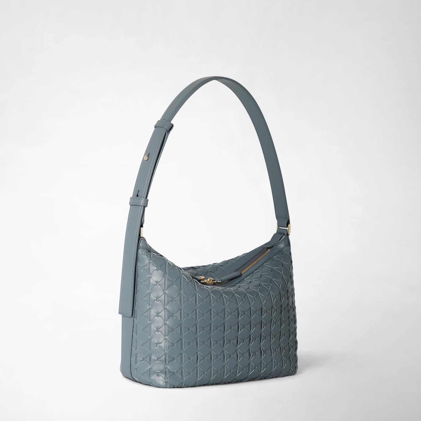 Small Mosaico leather shoulder bag Anì storm Small Mosaico leather shoulder bag Anì storm
