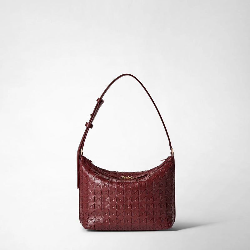 Small ani shoulder bag in mosaico - rosewood