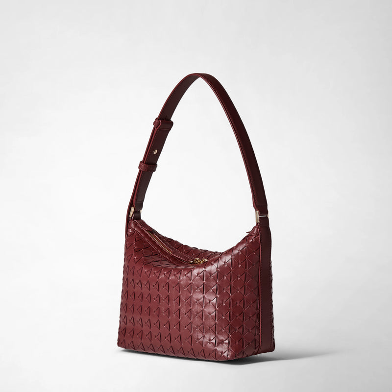 Small ani shoulder bag in mosaico - rosewood