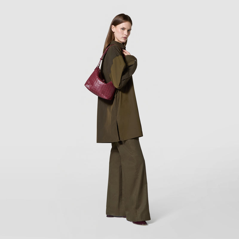 Small ani shoulder bag in mosaico - rosewood