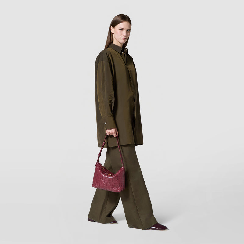 Small ani shoulder bag in mosaico - rosewood
