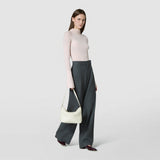Petit sac porte epaule ani en mosaico - off-white
