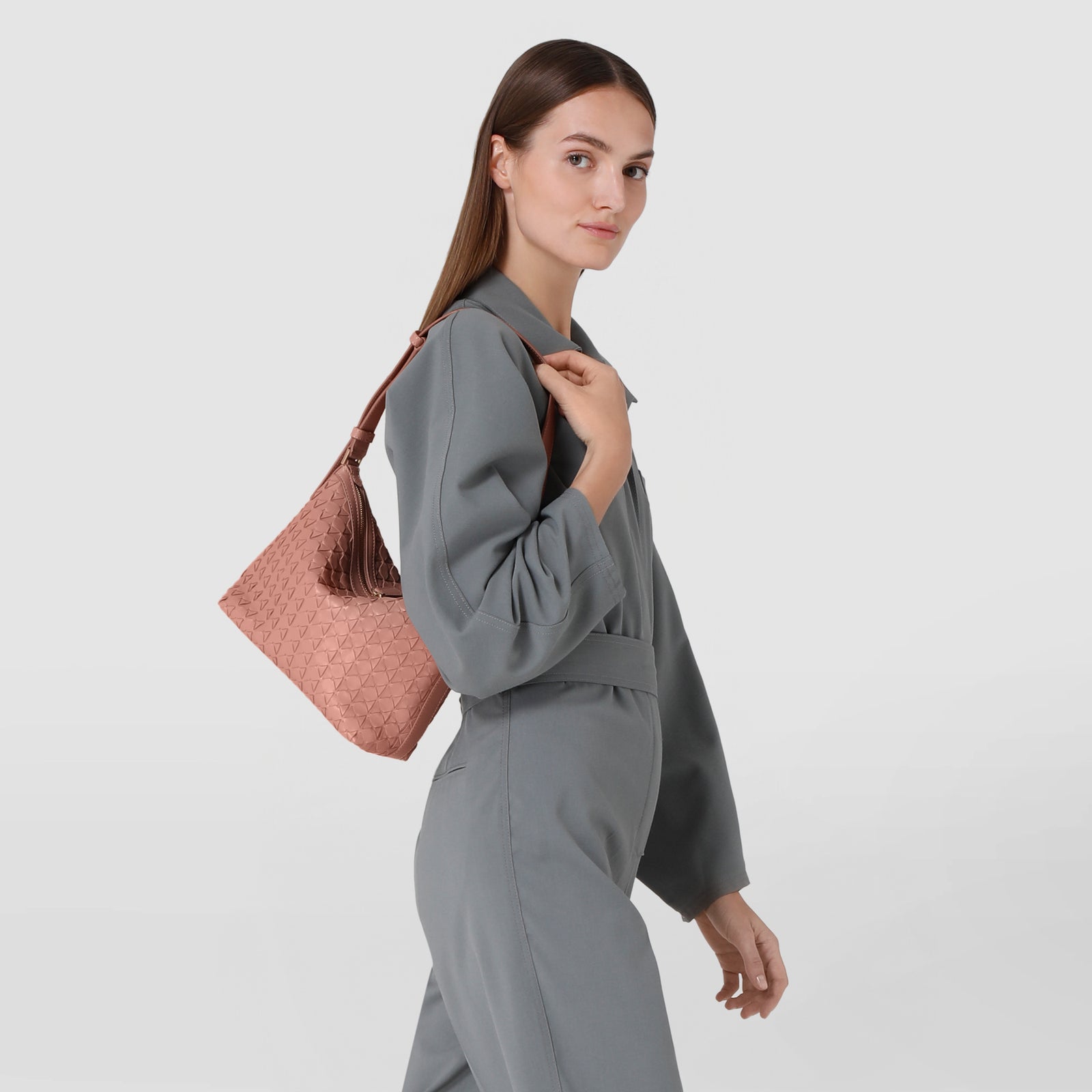 ショルダーバッグ・ポシェット SERAPIAN Ani small shoulder bag in Mosaico nappa Small leather shoulder bag in Mosaico off-white - Anì Bag