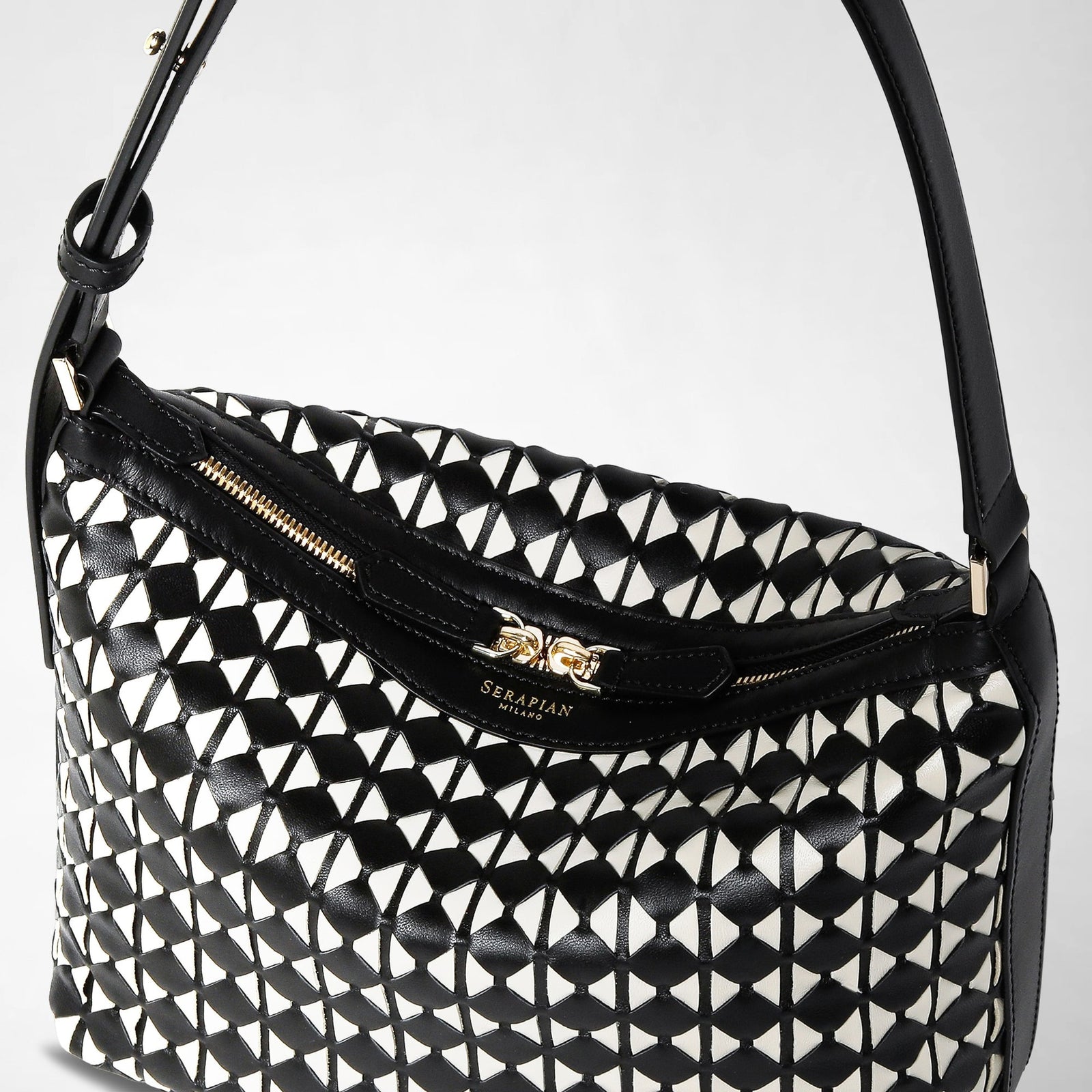 ショルダーバッグ・ポシェット SERAPIAN Ani small shoulder bag in Mosaico nappa MINI SECRET BAG IN MOSAICO