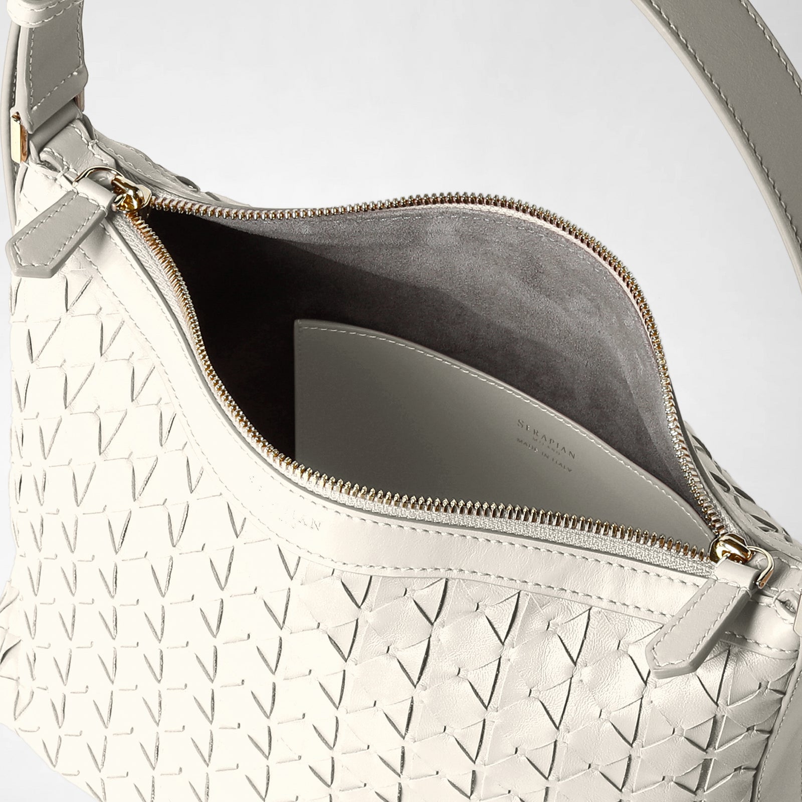 ショルダーバッグ・ポシェット SERAPIAN Ani small shoulder bag in Mosaico nappa MINI SECRET BAG IN MOSAICO