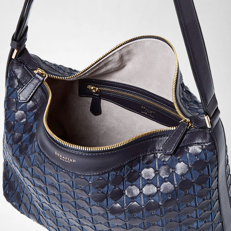 Ani shoulder bag in mosaico - midnight blue