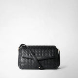 Crossbody bag in mosaico - black