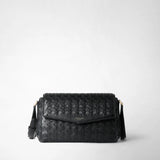 Crossbody bag in mosaico - black