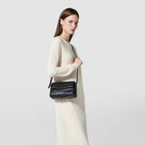 Crossbody bag in mosaico - black