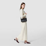 Crossbody bag in mosaico - black