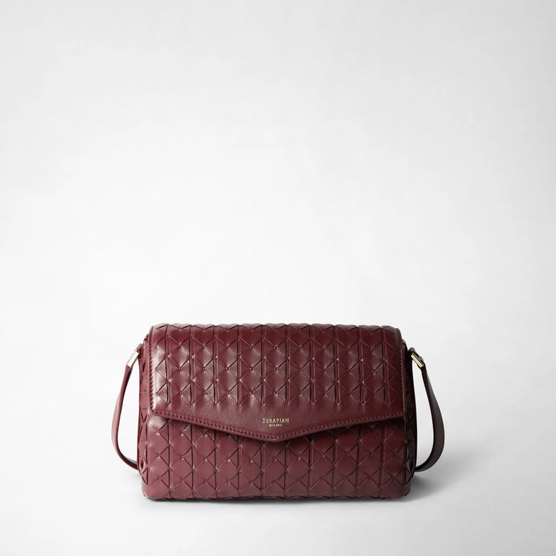 Crossbody bag in mosaico - rosewood