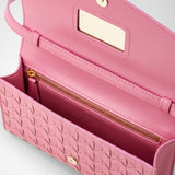 Clutch with shoulder strap in mosaico - petal