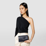 Clutch with shoulder strap in mosaico - midnight blue