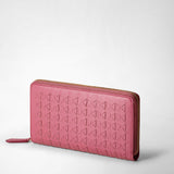 Zip-around wallet in mosaico - petal