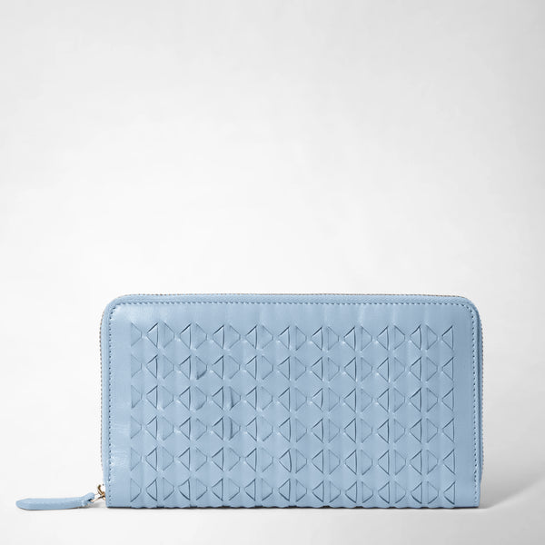 Zip Around Wallet in mosaico cornflower