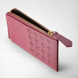 Zip card case in mosaico - petal