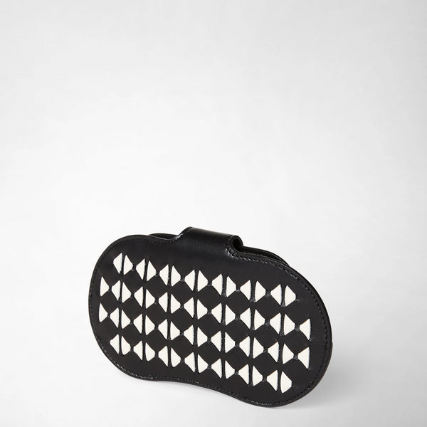 Glasses holder in mosaico - black/off-white