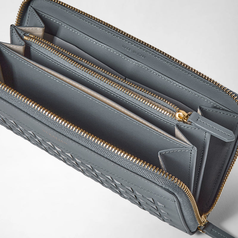 ZIP-AROUND WALLET IN MOSAICO