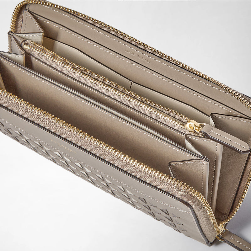 ZIP-AROUND WALLET IN MOSAICO