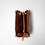 Zip-around wallet in mosaico - tan