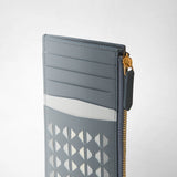 Zip card case in mosaico - storm