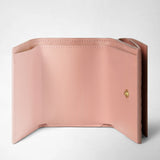 Mini tri-fold wallet in mosaico - blush