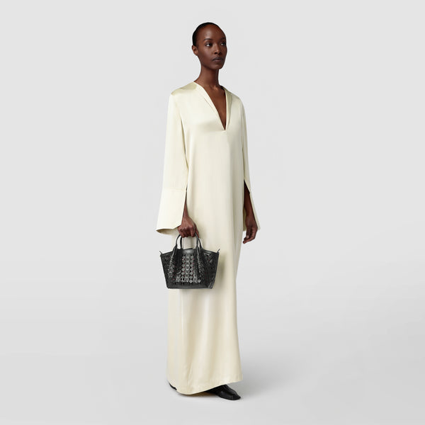 Mini secret bag in mosaico see through - black/blush