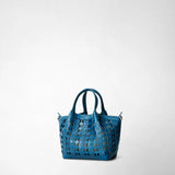 Mini secret bag in mosaico see trough - blue jeans/off white