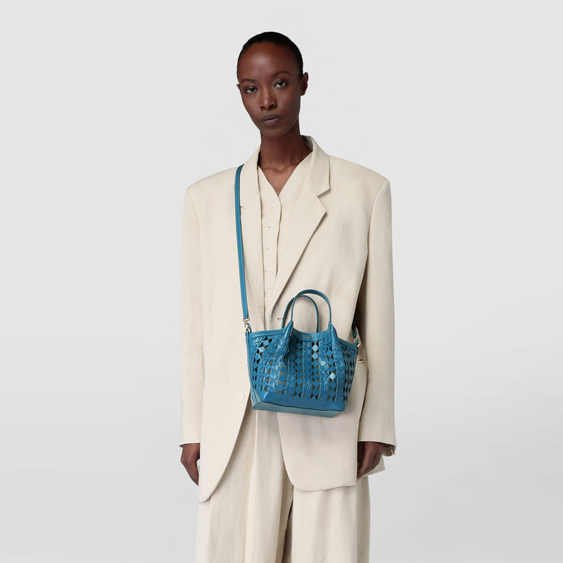 Mosaico see through製ミニsecretバッグ - blue jeans/off white