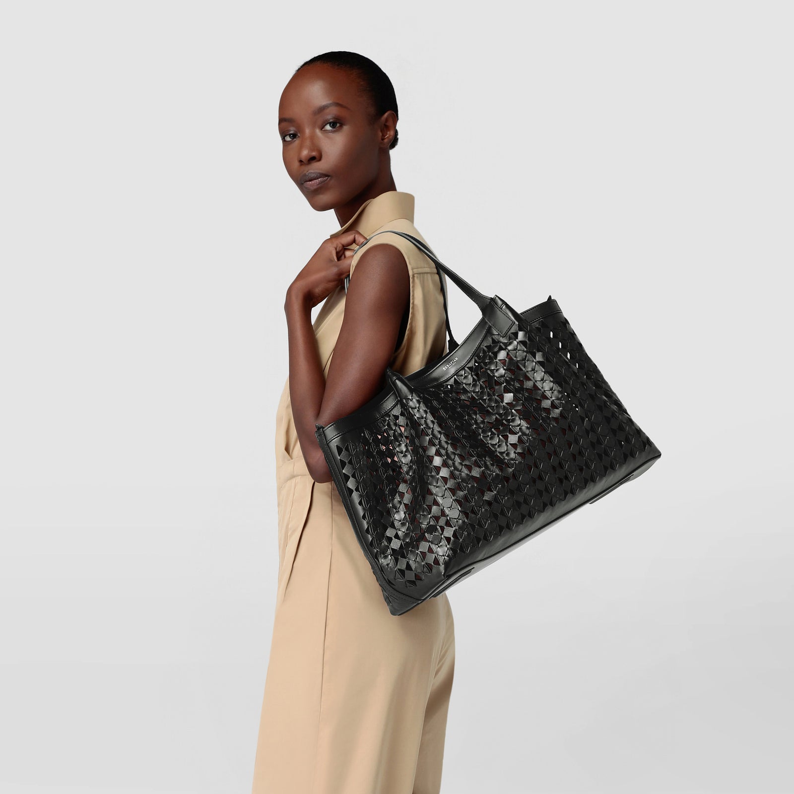 トートバッグ SECRET MOSAICO TOTE BAG Secret tote bag in mosaico black