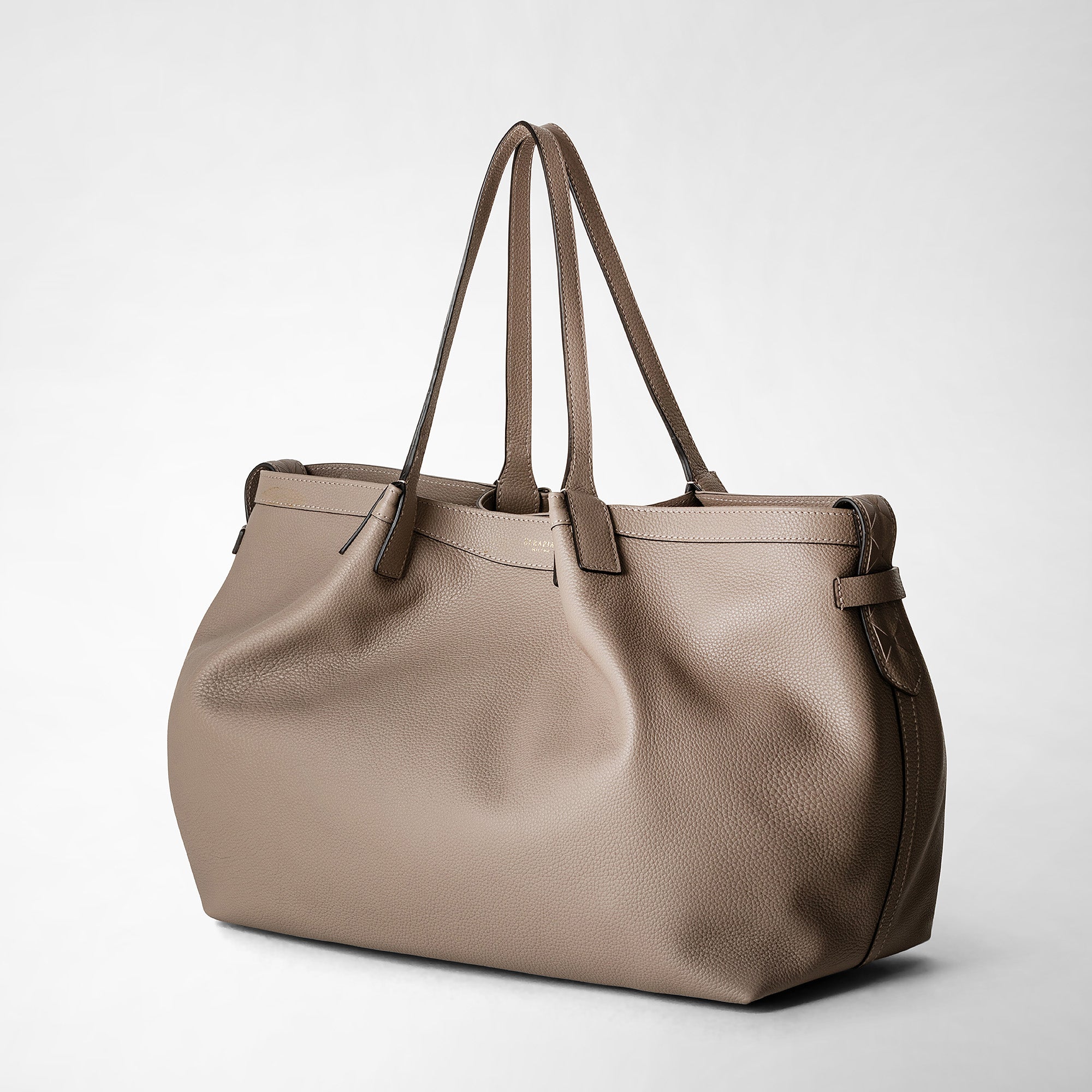 25SS Serapian RUGIADA レザー製 スモール SECRET トートバッグ Secret tote bag in rugiada leather navy blue