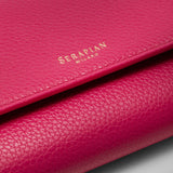 Continental wallet in rugiada leather - petal