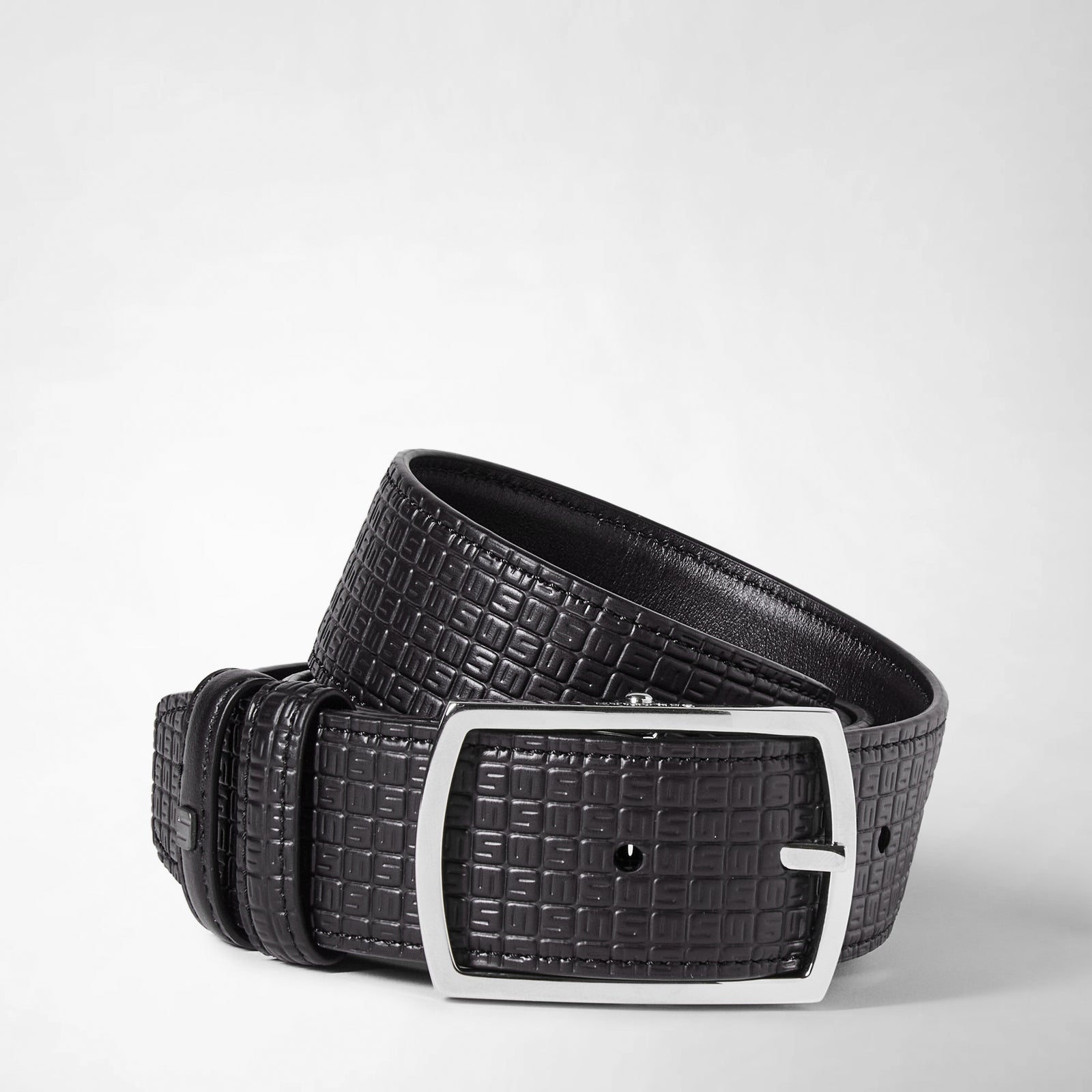 Reversible leather belt in Stepan 72 black