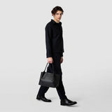 Small secret tote bag in stepan black eclipse black