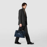 Secret tote bag in stepan - ocean blue/black