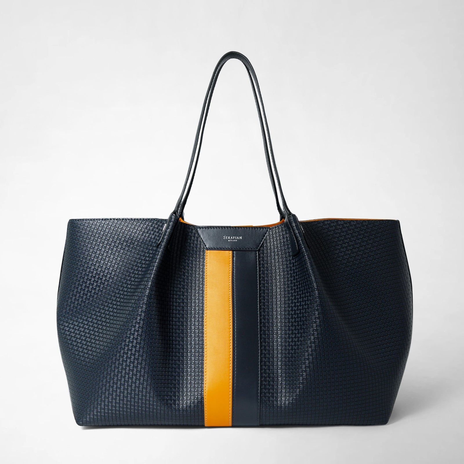 Small secret tote bag in stepan black eclipse black