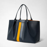 驚きの安さ bag tote Men's in Serapian – blue-navy stepan leather バッグ
