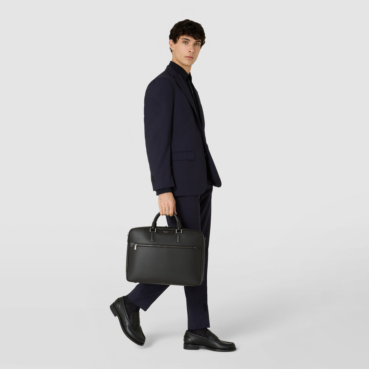 セラピアン　ビジネスバッグ　ブリーフケース　レザー　ブラック メンズ・ビジネスバッグ：革製ビジネスバッグ – 2ページ目